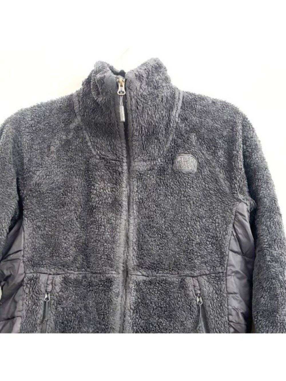 The North Face Black Soft Fleece Sz Small Zip Up High Neck Sweater - small - Picture 5 of 11